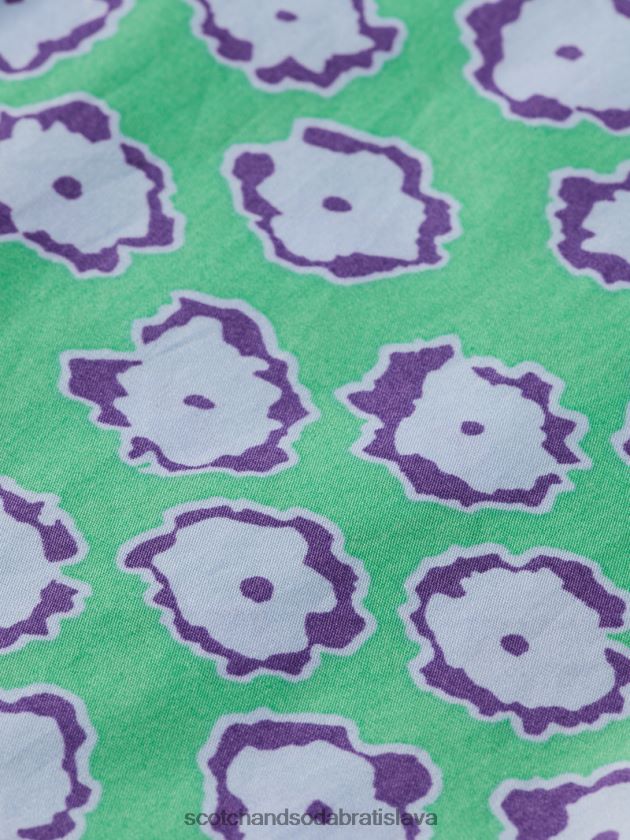 deti oblečenie patchwork makového poľa Scotch & Soda táborové tričko so zmiešanou potlačou 4ZV00D747