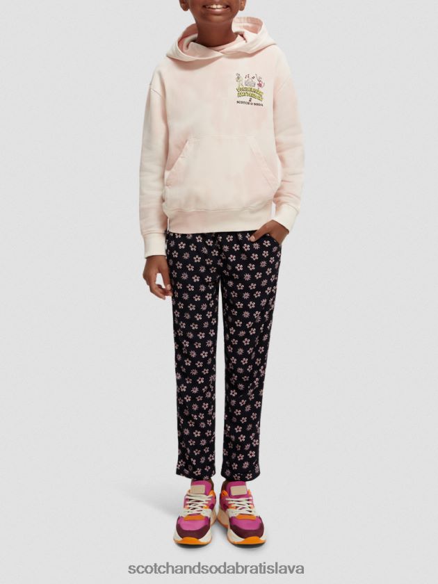 deti oblečenie jabloňový kvet Scotch & Soda Umelecká mikina voľného strihu s kapucňou 4ZV00D748