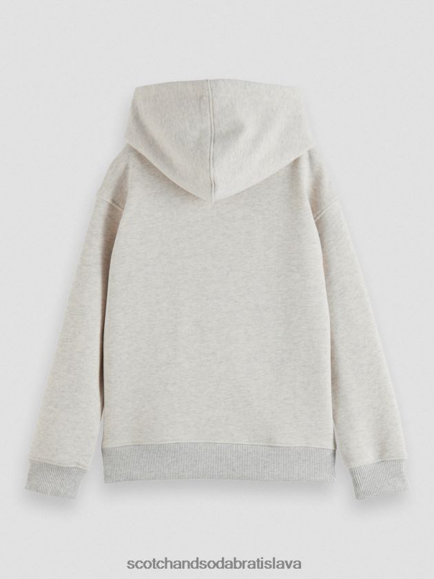 deti oblečenie off white melange Scotch & Soda vyšívaná mikina z organickej bavlny looney tunes 4ZV00D754