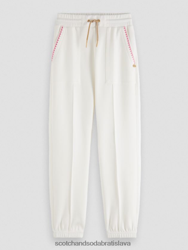 deti oblečenie vanilkový ľad Scotch & Soda obtiahnuté tepláky 4ZV00D755