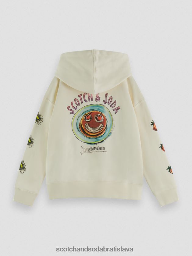 deti oblečenie vanilkový ľad Scotch & Soda umelecká mikina voľného strihu 4ZV00D758