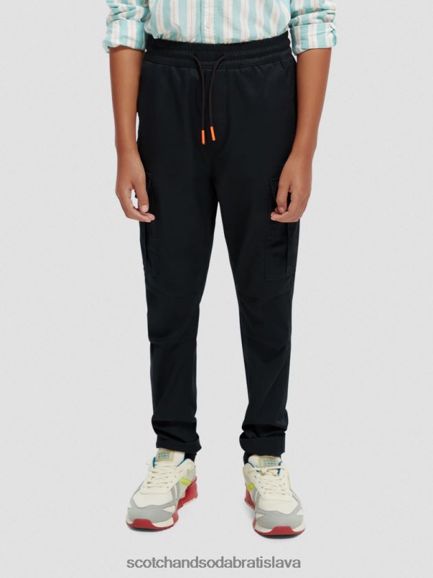 deti oblečenie antra Scotch & Soda voľné organické nohavice zúženého strihu 4ZV00D795