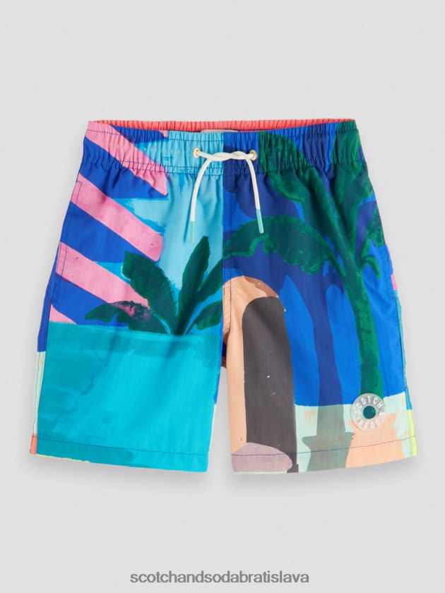 deti oblečenie bazénová tlač Scotch & Soda plavecké šortky strednej dĺžky 4ZV00D814