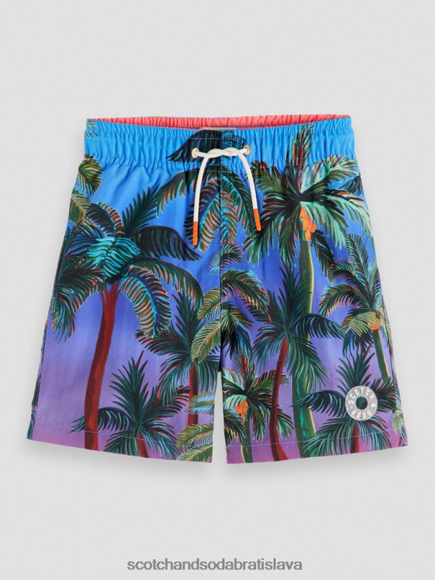 deti oblečenie potlač dlaní Scotch & Soda plavecké šortky strednej dĺžky 4ZV00D815