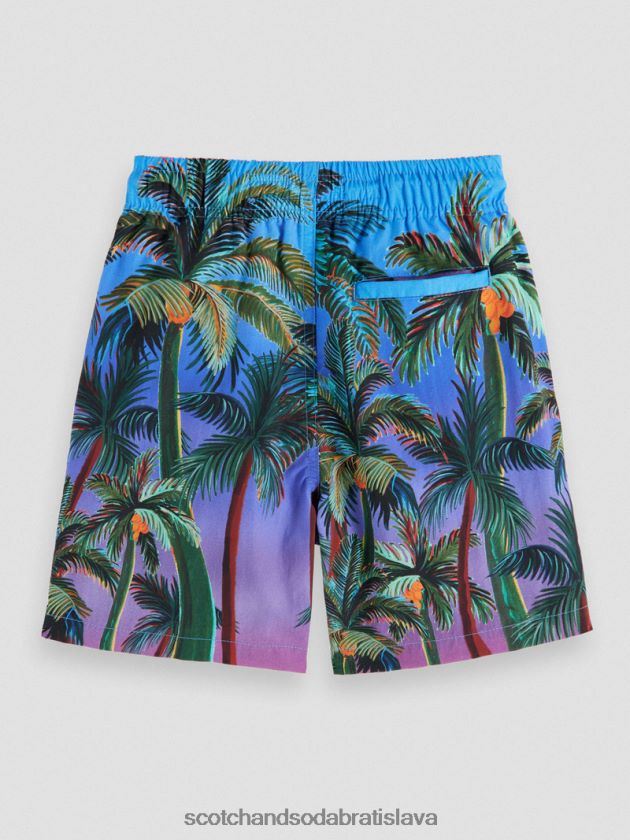 deti oblečenie potlač dlaní Scotch & Soda plavecké šortky strednej dĺžky 4ZV00D815