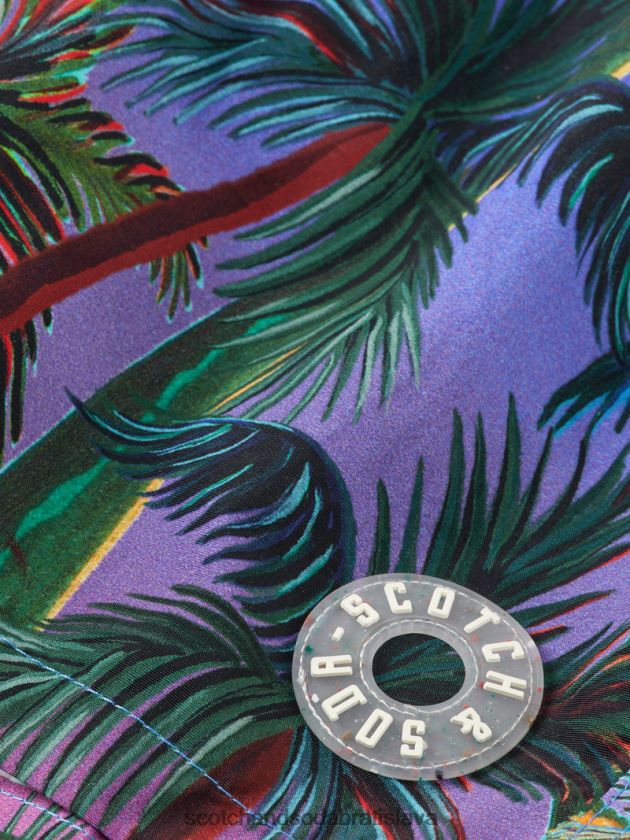 deti oblečenie potlač dlaní Scotch & Soda plavecké šortky strednej dĺžky 4ZV00D815