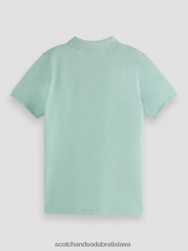 deti oblečenie mäta Scotch & Soda pique pólo farbené na odeve 4ZV00D782
