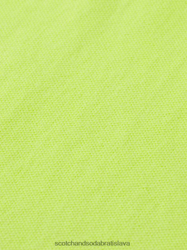 deti oblečenie neónový citrón Scotch & Soda pique pólo farbené na odeve 4ZV00D783
