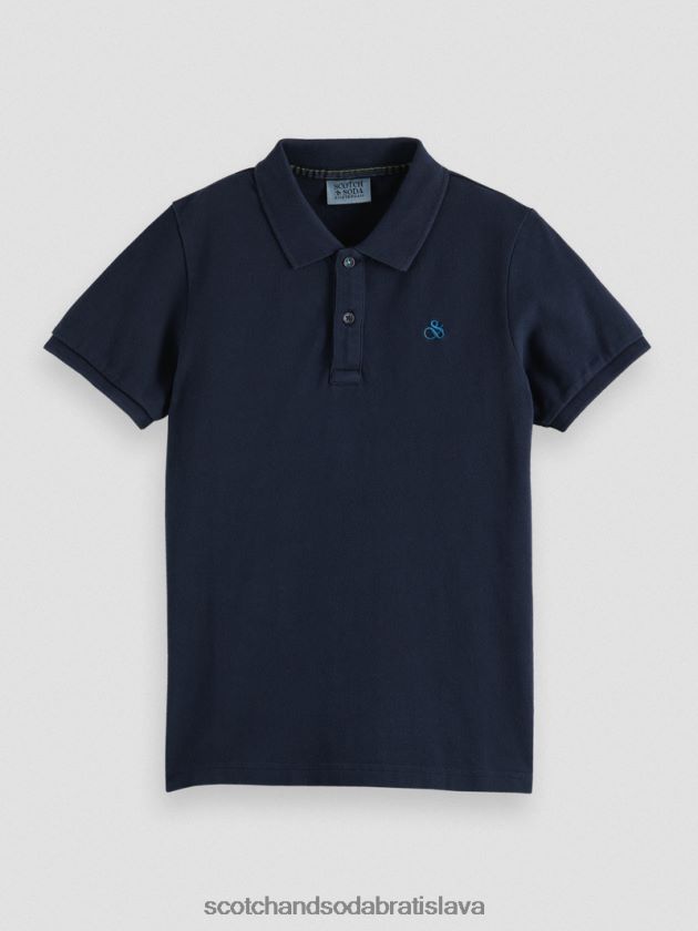 deti oblečenie noc Scotch & Soda pique pólo farbené na odeve 4ZV00D778