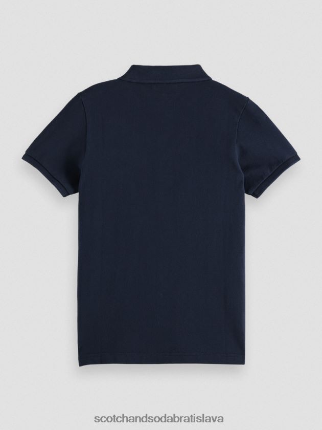 deti oblečenie noc Scotch & Soda pique pólo farbené na odeve 4ZV00D778