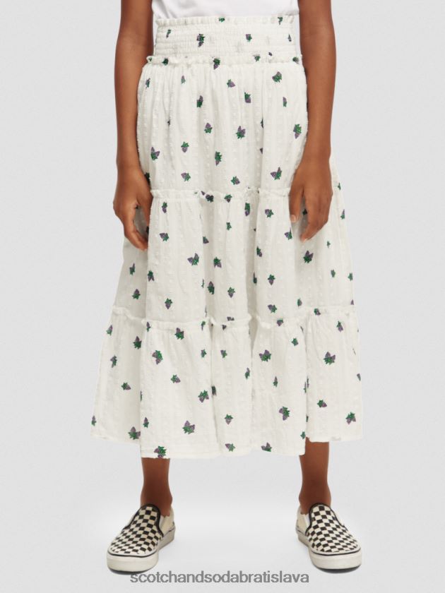 deti oblečenie mini hrozno Scotch & Soda vrstvená midi sukňa s potlačou 4ZV00D730