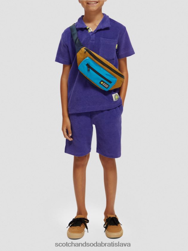 deti oblečenie fialový Scotch & Soda pletené teplákové šortky na uteráky 4ZV00D809