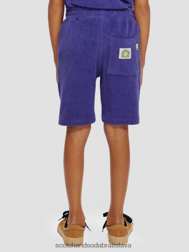 deti oblečenie fialový Scotch & Soda pletené teplákové šortky na uteráky 4ZV00D809