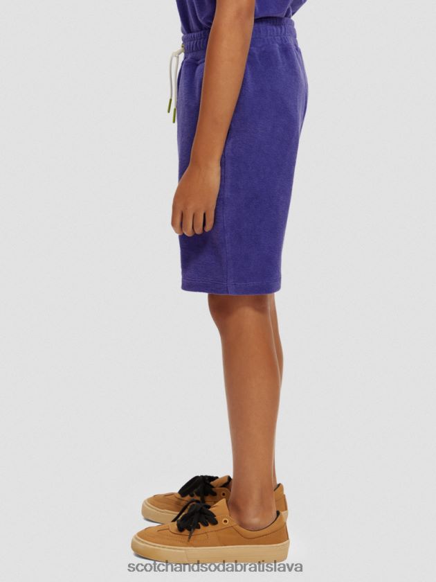 deti oblečenie fialový Scotch & Soda pletené teplákové šortky na uteráky 4ZV00D809