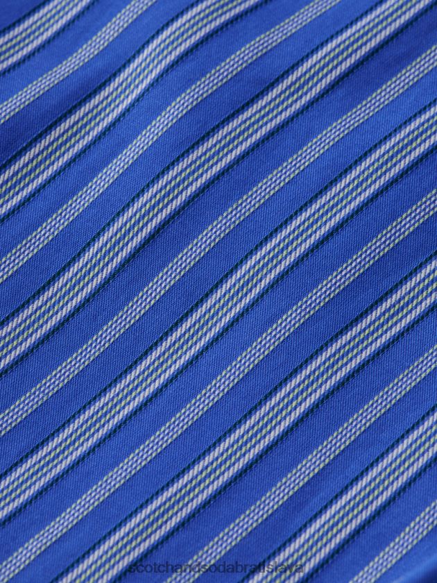 deti oblečenie modrý pruh Scotch & Soda poloelastické chino šortky 4ZV00D810