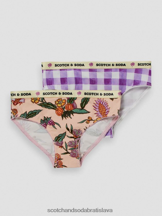 deti oblečenie combo a Scotch & Soda 2-balenie nohavičiek s potlačou 4ZV00D761