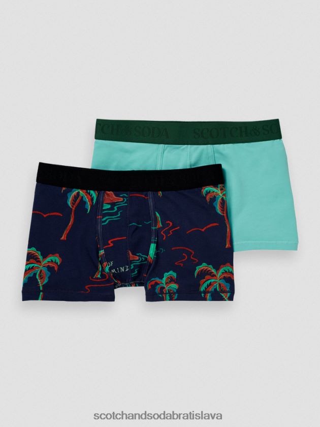 deti oblečenie surfovať dlane Scotch & Soda 2-balenie boxeriek z organickej bavlny 4ZV00D803