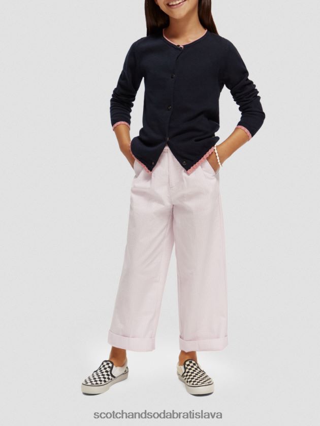 deti oblečenie noc Scotch & Soda pletený kardigan s kontrastným lemom 4ZV00D735