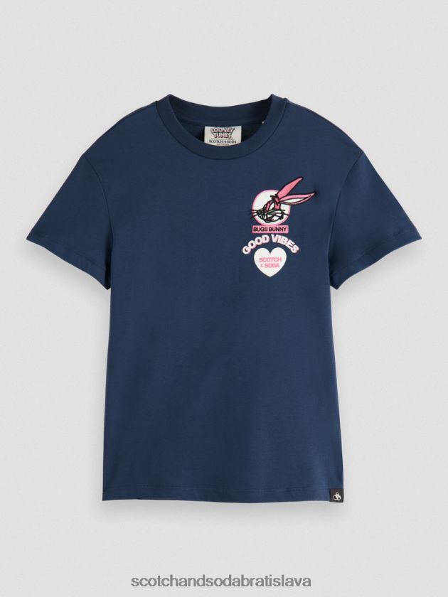 deti oblečenie noc Scotch & Soda Tričko looney Tunes skate-fit z organickej bavlny 4ZV00D789