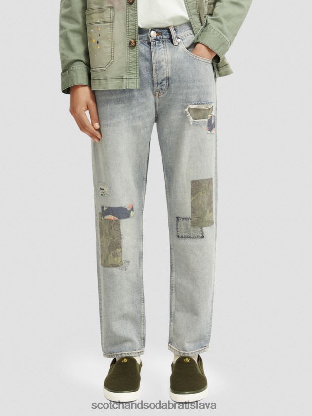 muži oblečenie hľadač mieru Scotch & Soda prémiové džínsy s prímesou konope s voľným zúženým strihom 4ZV00D589