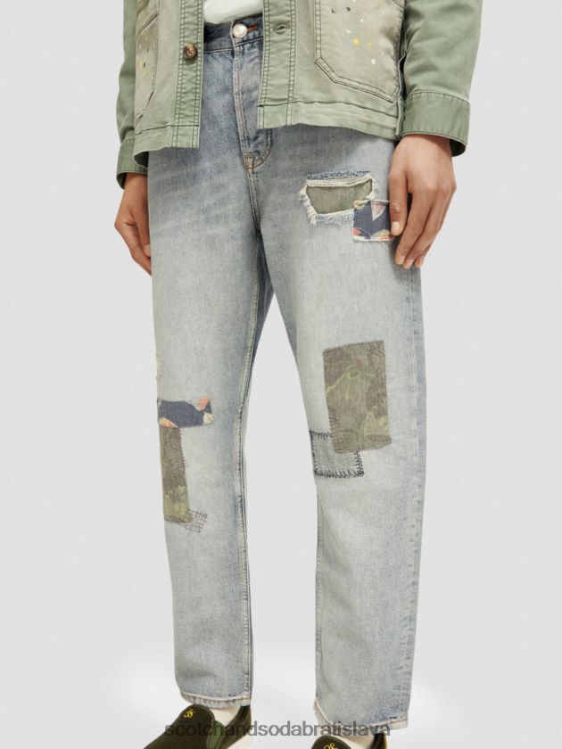 muži oblečenie hľadač mieru Scotch & Soda prémiové džínsy s prímesou konope s voľným zúženým strihom 4ZV00D589