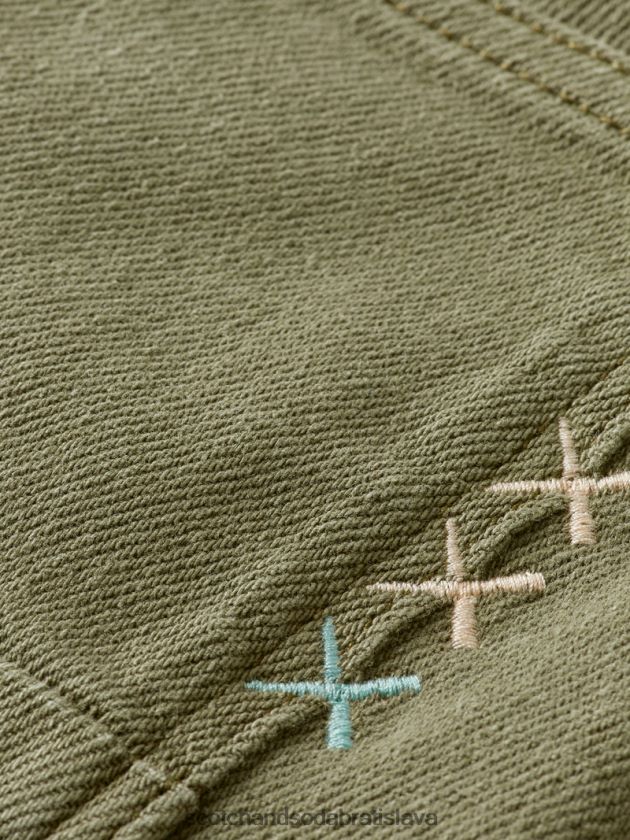 muži oblečenie vojenská zelená Scotch & Soda tenké super slim fit džínsy farbené na odeve 4ZV00D582