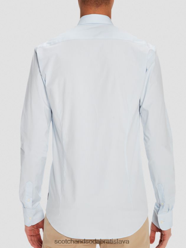 muži oblečenie Modrá Scotch & Soda klasická strečová košeľa | slim fit 4ZV00D318
