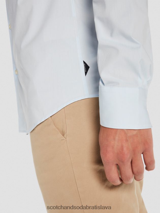 muži oblečenie Modrá Scotch & Soda klasická strečová košeľa | slim fit 4ZV00D318