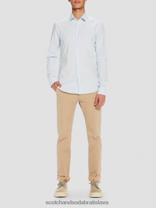 muži oblečenie Modrá Scotch & Soda klasická strečová košeľa | slim fit 4ZV00D323