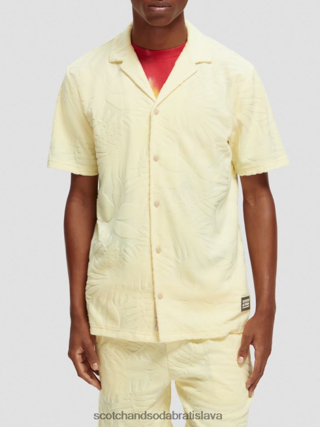 muži oblečenie banán Scotch & Soda žakárová táborová košeľa s potlačou 4ZV00D344