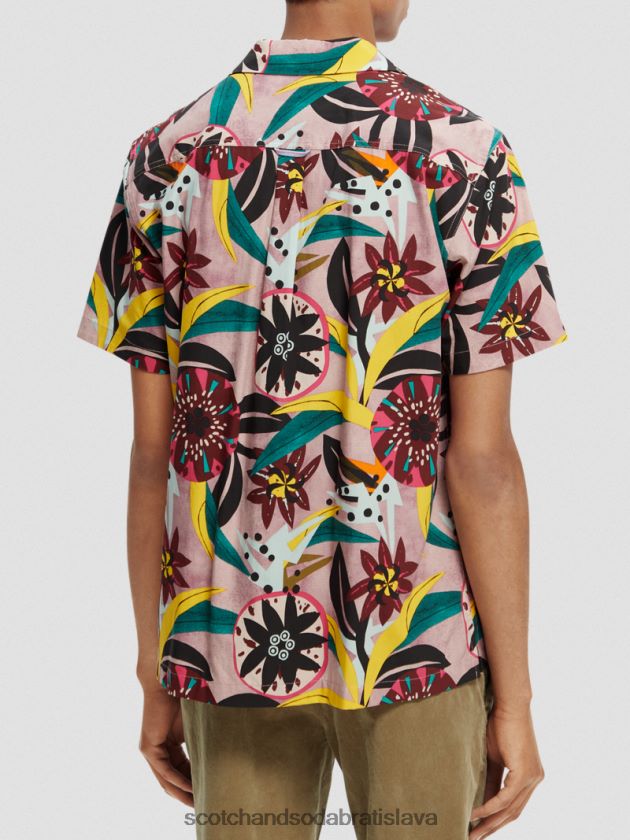 muži oblečenie combo a Scotch & Soda táborová košeľa s krátkym rukávom s potlačou 4ZV00D285