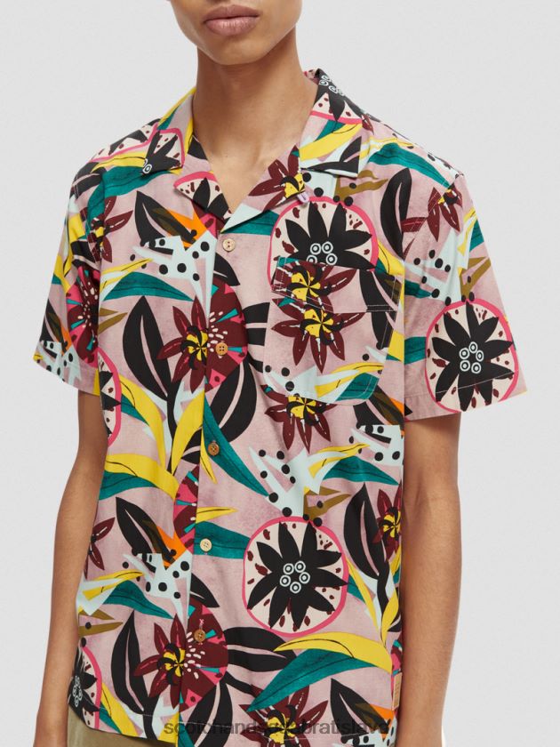 muži oblečenie combo a Scotch & Soda táborová košeľa s krátkym rukávom s potlačou 4ZV00D285