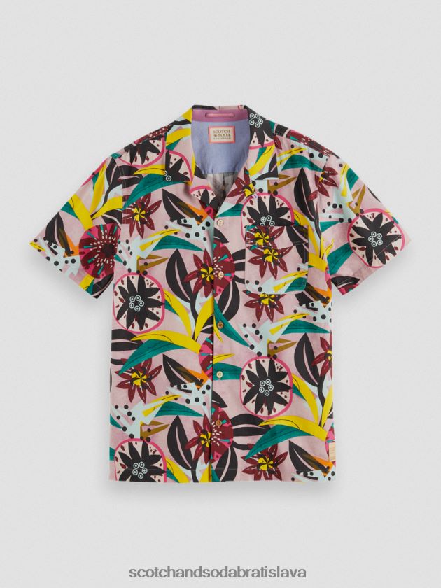 muži oblečenie combo a Scotch & Soda táborová košeľa s krátkym rukávom s potlačou 4ZV00D285