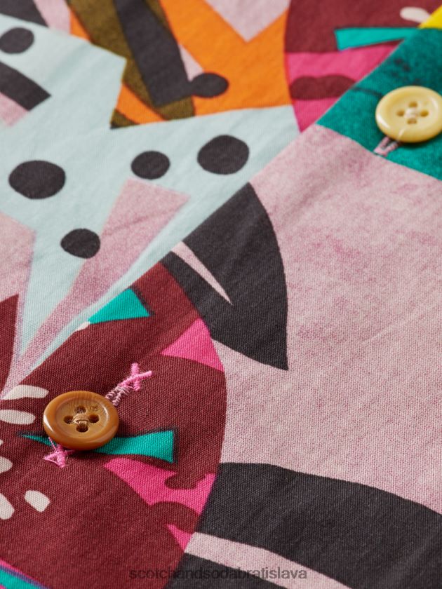 muži oblečenie combo a Scotch & Soda táborová košeľa s krátkym rukávom s potlačou 4ZV00D285