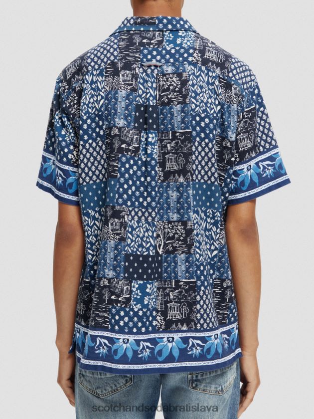 muži oblečenie combo a Scotch & Soda táborové tričko z organickej bavlny so zmiešanou potlačou 4ZV00D286