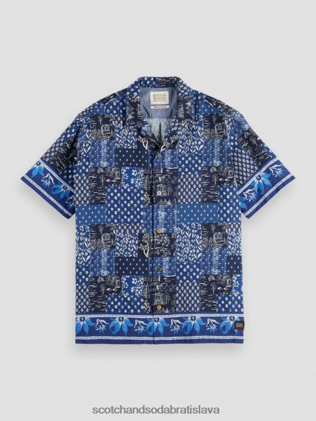 muži oblečenie combo a Scotch & Soda táborové tričko z organickej bavlny so zmiešanou potlačou 4ZV00D286