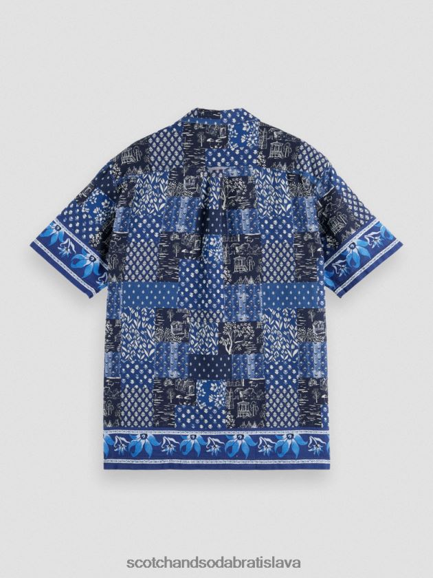 muži oblečenie combo a Scotch & Soda táborové tričko z organickej bavlny so zmiešanou potlačou 4ZV00D286