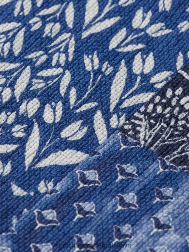 muži oblečenie combo a Scotch & Soda táborové tričko z organickej bavlny so zmiešanou potlačou 4ZV00D286