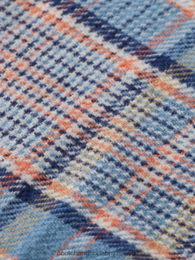 muži oblečenie combo b Scotch & Soda károvaná česaná flanelová košeľa regular fit 4ZV00D336