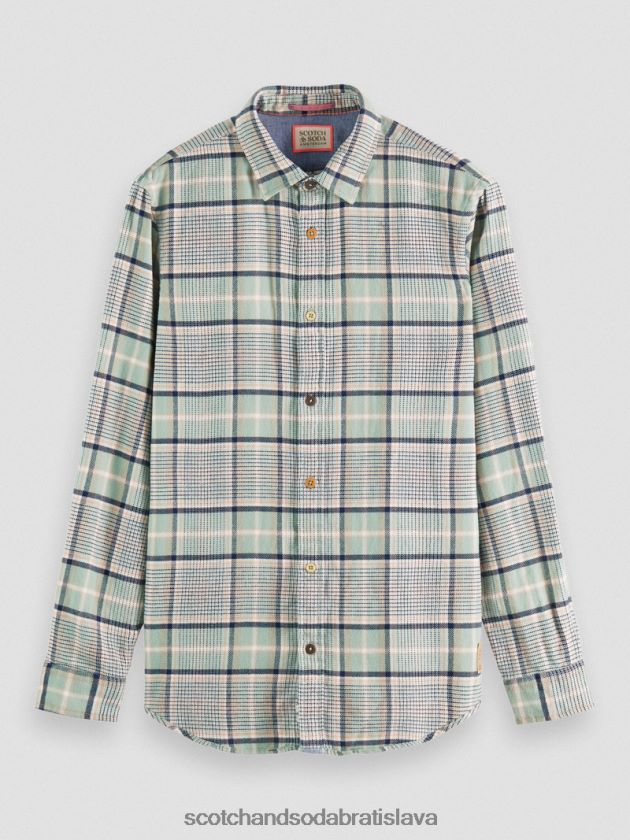 muži oblečenie combo b Scotch & Soda károvaná flanelová košeľa regular fit 4ZV00D300