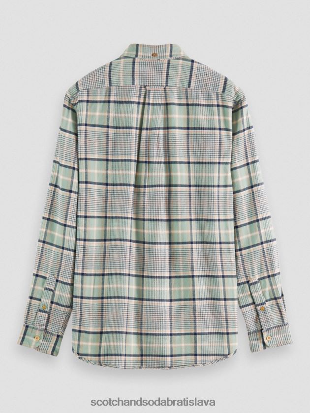 muži oblečenie combo b Scotch & Soda károvaná flanelová košeľa regular fit 4ZV00D300