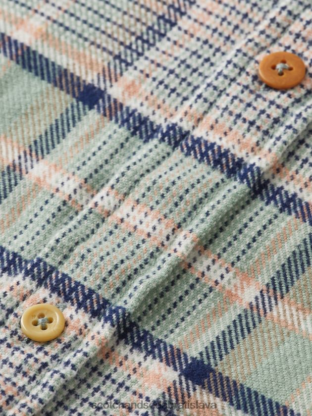 muži oblečenie combo b Scotch & Soda károvaná flanelová košeľa regular fit 4ZV00D300