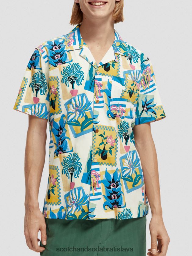 muži oblečenie combo b Scotch & Soda táborová košeľa s krátkym rukávom s potlačou 4ZV00D282