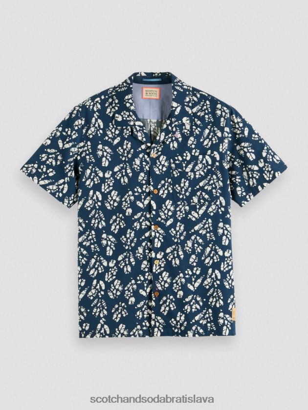 muži oblečenie kombinácia d Scotch & Soda táborová košeľa s krátkym rukávom s potlačou 4ZV00D284