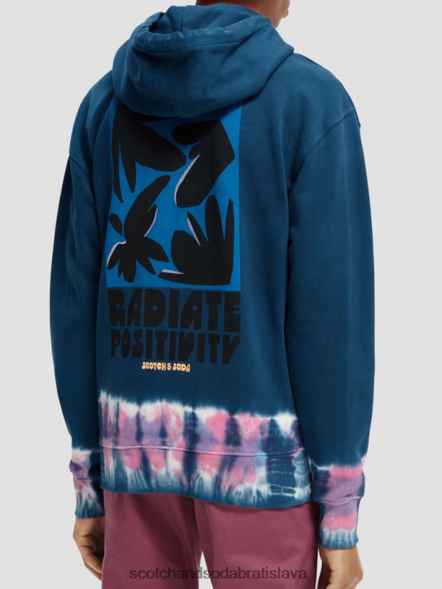 muži oblečenie combo a Scotch & Soda mikina s kapucňou z organickej bavlny 4ZV00D549