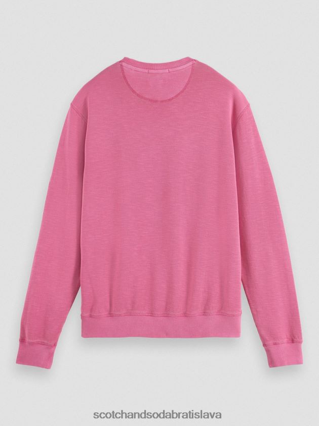 muži oblečenie čerešňa Scotch & Soda mikina s výstrihom na odeve 4ZV00D536