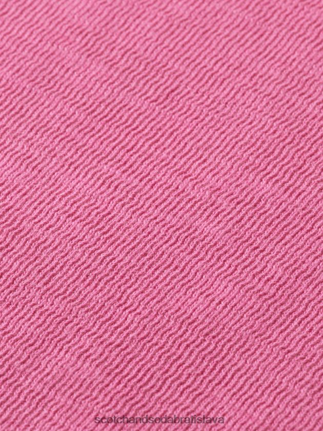 muži oblečenie čerešňa Scotch & Soda mikina s výstrihom na odeve 4ZV00D536