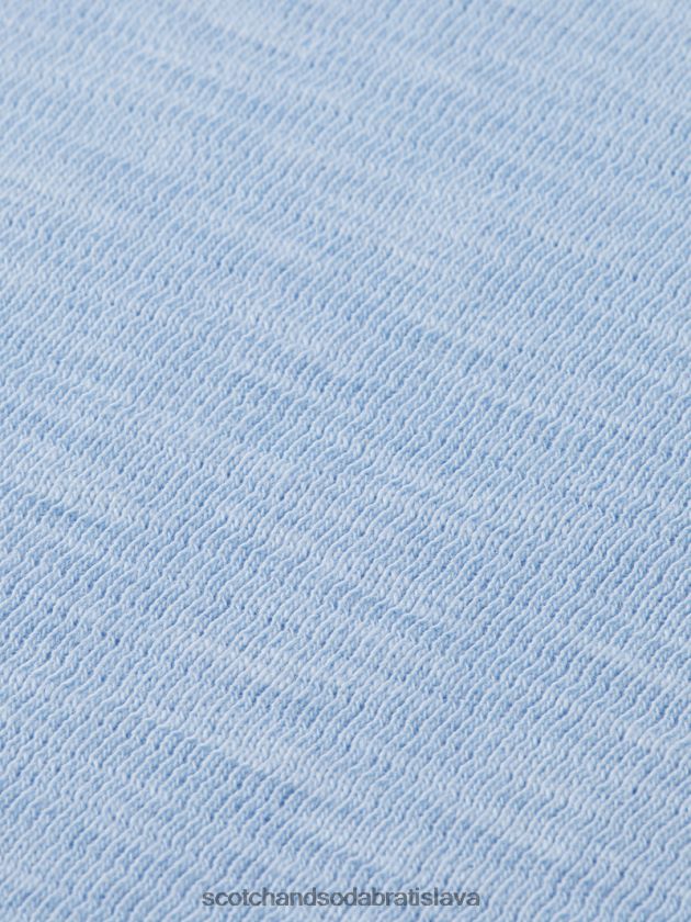 muži oblečenie morská modrá Scotch & Soda mikina s výstrihom na odeve 4ZV00D538