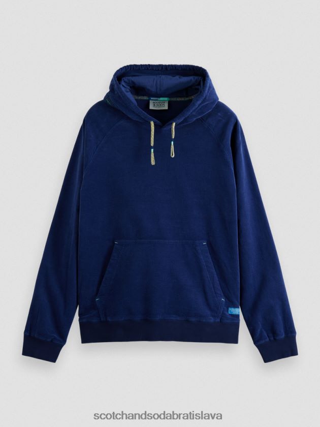 muži oblečenie námorný Scotch & Soda mikina s kapucňou z organickej bavlny 4ZV00D511