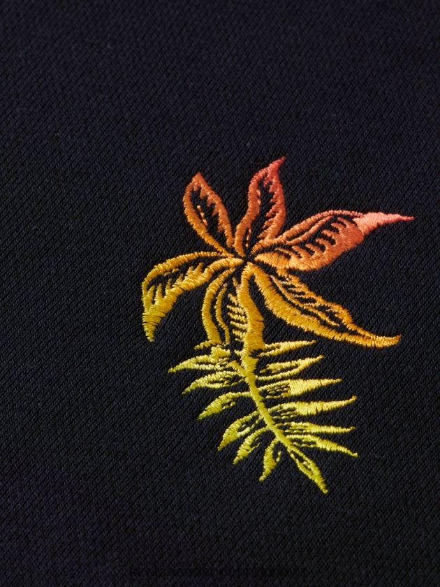 muži oblečenie námorníctvo Scotch & Soda vyšívaná mikina s výstrihom 4ZV00D521